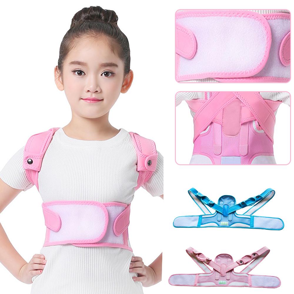 Регулируемый дышащий плечевой бандаж, поддержка спины, детские ремни для позвоночника, пояс для коррекции осанки, детский корректор осанки спины