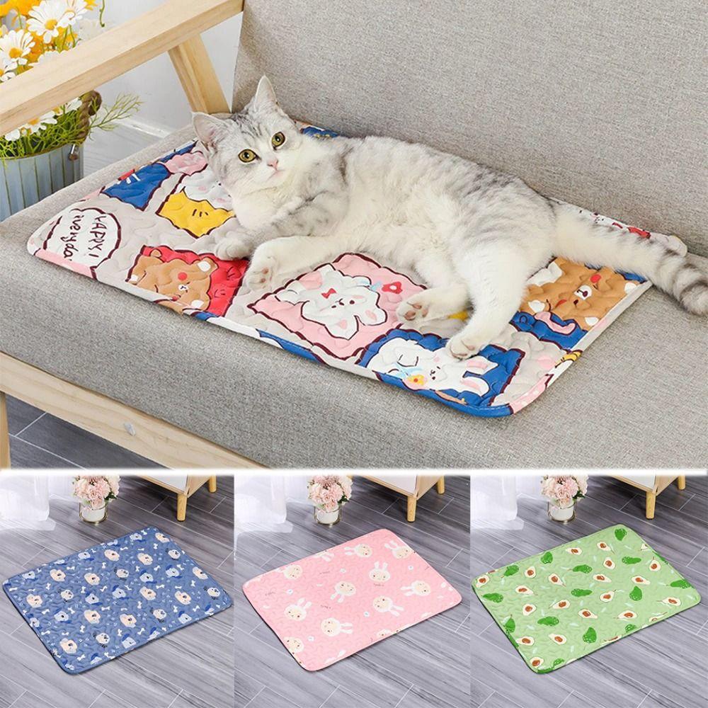 Washable Dog Cooling Mat Summer Pad Pet Cold Bed Durable Cat Blanket Sofa Pet