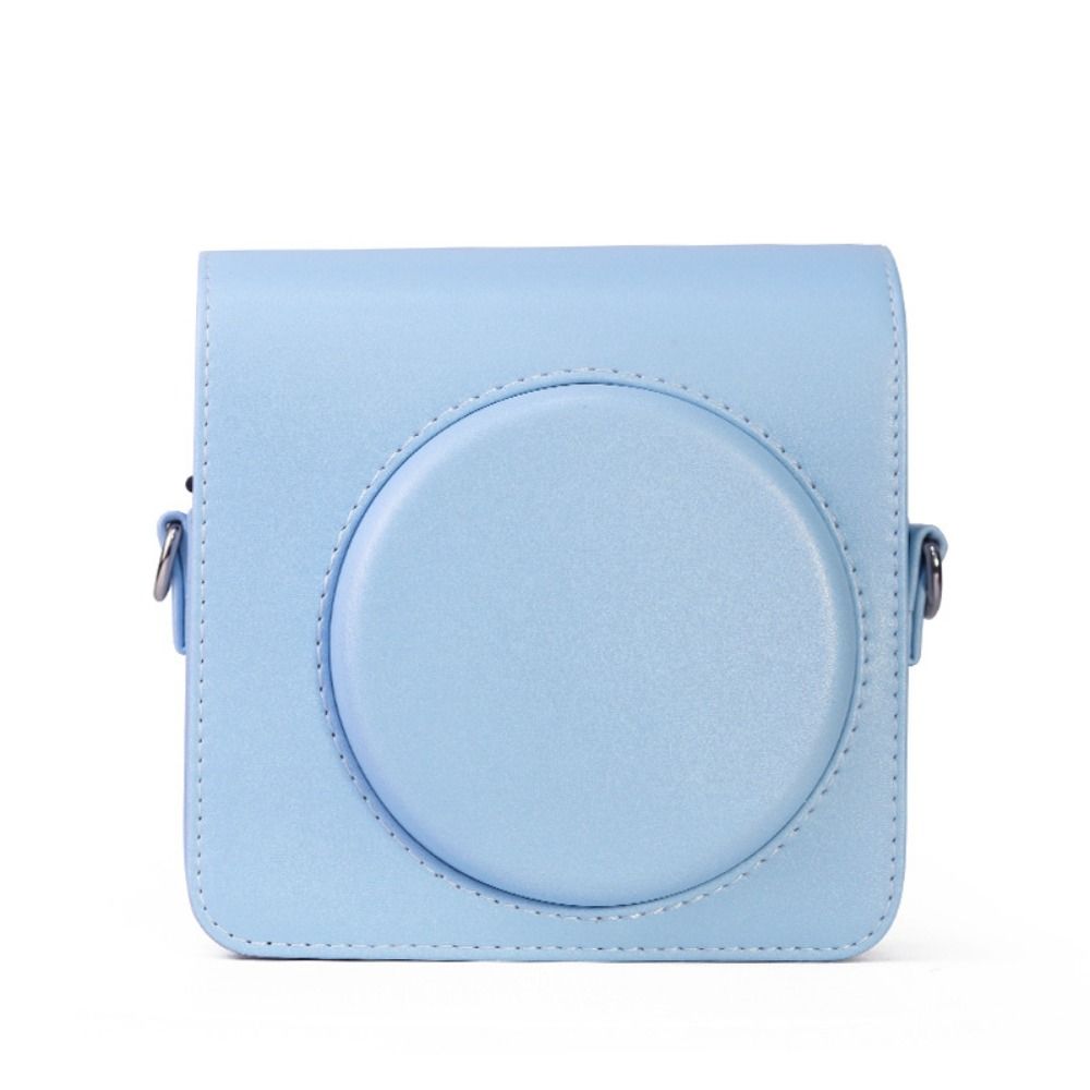 Bright Color Protective Cover PU Leather Storage Bag Case with Adjustable Strap Instant Camera
