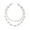 Ingemark Punk Double Layer Acrylic Beads Rhinestone Pants Chain Men HipHop Imitation Pearl Trouser Jeans Chain Keychain Jewelry
