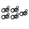 10PCS O Type Anchor Hooks Black Stainless Steel Tie Down Strapping Rings for Trailer Bike Truck