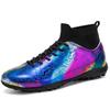 Football Shoes Size 35-46 Men/Women's Camoufl E Football Boots Rubber Soft Sole Short Nail Artificial Turf Youth Children Football Shoes