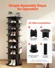 VEVOR 7 Tiers Rotating Shoe Rack Tower, 360 degrees Spinning Shoe Rack, Revolving Storage Round Carousel Display