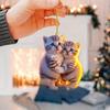 Креативный акриловый плоский 2D милый кулон в виде кошки, подвеска для салона автомобиля, украшение для зеркала заднего вида, украшение для автомобиля