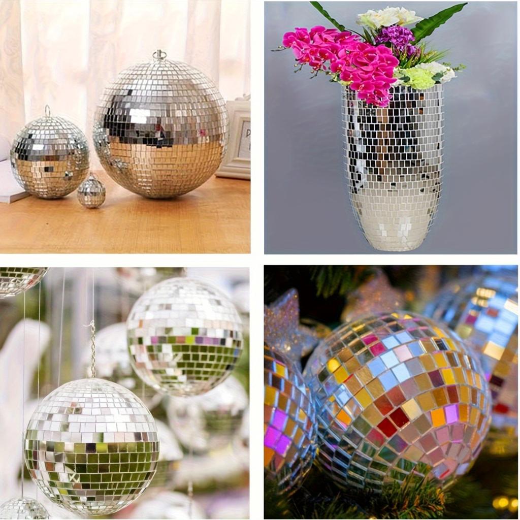 1/5 рулонов зеркальной мозаичной плитки самоклеящаяся блестящая крафтовая наклейка зеркальные стеклянные наклейки для диско-шара для DIY украшения для вечеринки набор ручной работы