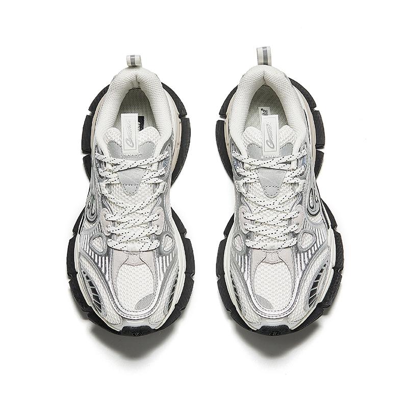 Anta Champion G01 Удобные Универсальные Нескользящие Износостойкие Дышащие Низкие Повседневные Кроссовки Женские Серебристые 122518807A-1