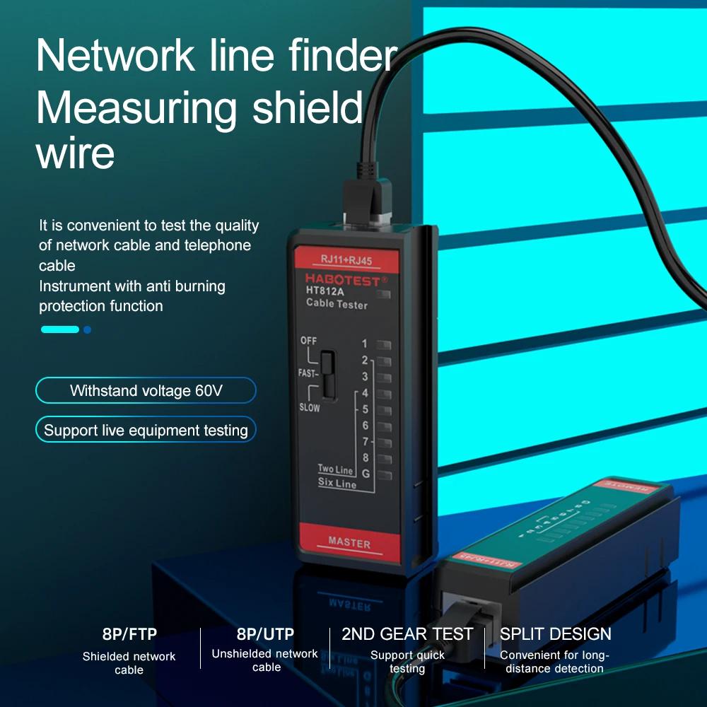 Тестер кабеля Lan Высокоточный сетевой кабельный тестер Rj45 Rj11 Rj12 Cat5 Utp Lan Тестер кабеля Сетевой инструмент Ремонт сети