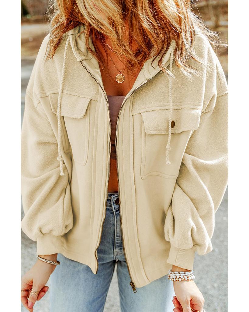 Azura Exchange Куртка с капюшоном и застежкой-молнией