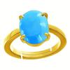 Кольцо с натуральным бирюзовым драгоценным камнем, рождественское подарочное кольцо ручной работы для мужчин и женщин
