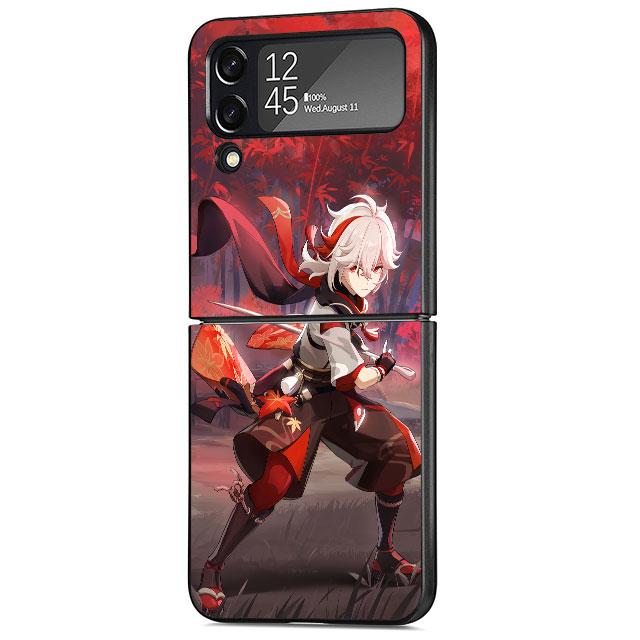 Чехол для Samsung Galaxy ZFlip3 ZFlip Z Flip 3 5G Z Flip 4 Flip3 Flip4 zflip Жесткий чехол для ПК Game Genshin Impact Anime Shell