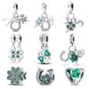 2023 Fashion Spring Lucky Four Leaf Clover Series 925 Sterling Silver Charms Beads Fit Fasion 925 Bracelet DIY Jewelry
