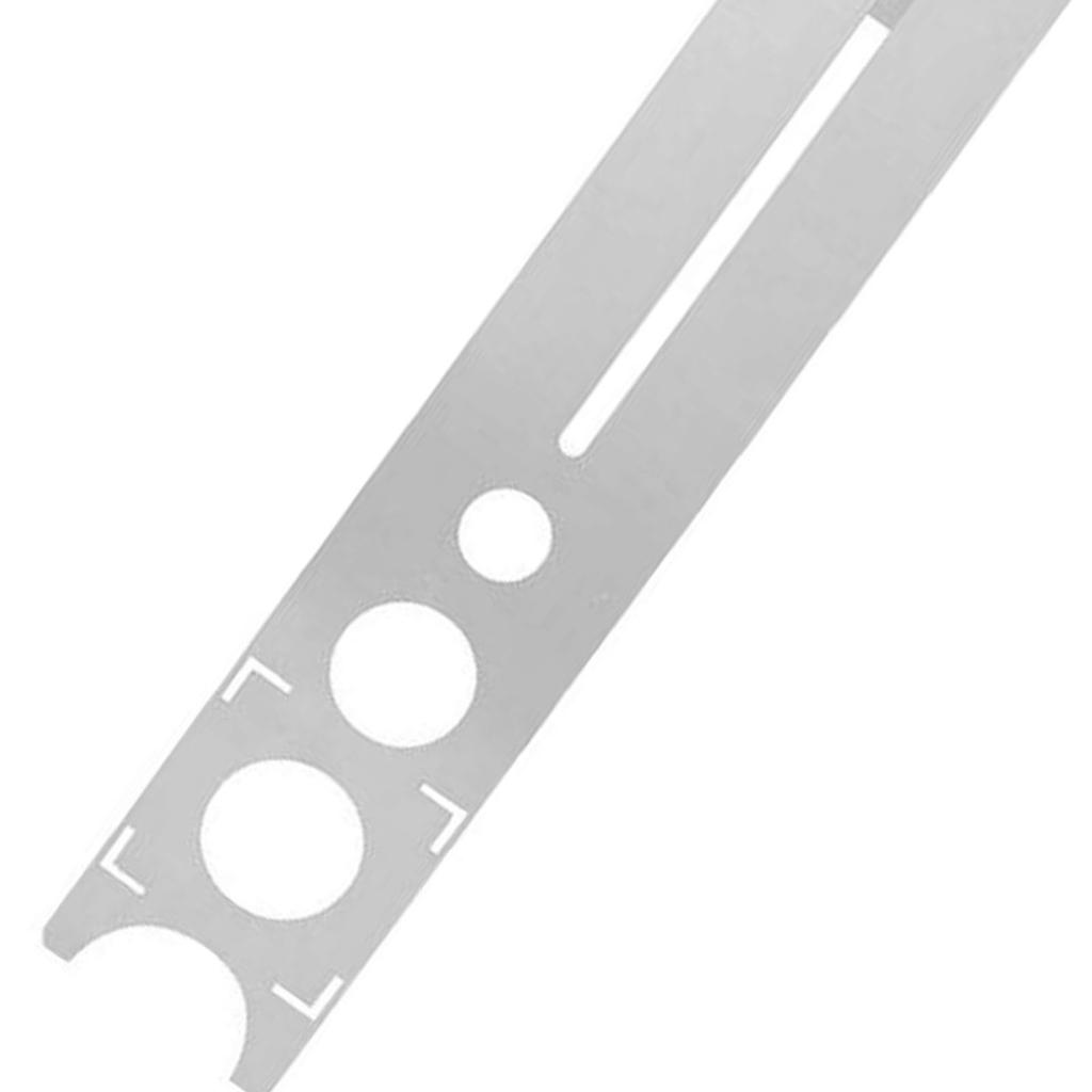 Локатор отверстий для плитки 400 мм, точный измерительный портативный универсальный инструмент для пробивания отверстий в мраморе из нержавеющей стали