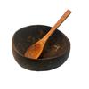 Natural Coconut Shell Bowl And Spoon Set For Serving Dishes Salad Wooden Reusable Kitchen Tableware Coconut Bowls Fruit Bowl