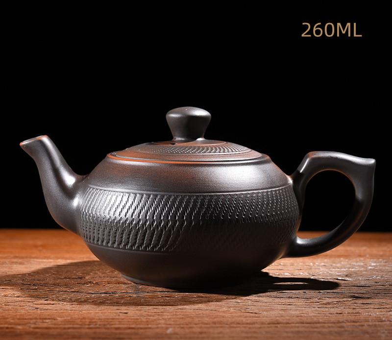 Ретро-заварочный чайник высокого класса из фиолетовой керамики, керамический чайник для домашнего хозяйства из фиолетовой глины, чайный сервиз в стиле кунг-фу, нож для прыжков, чайник ручной работы