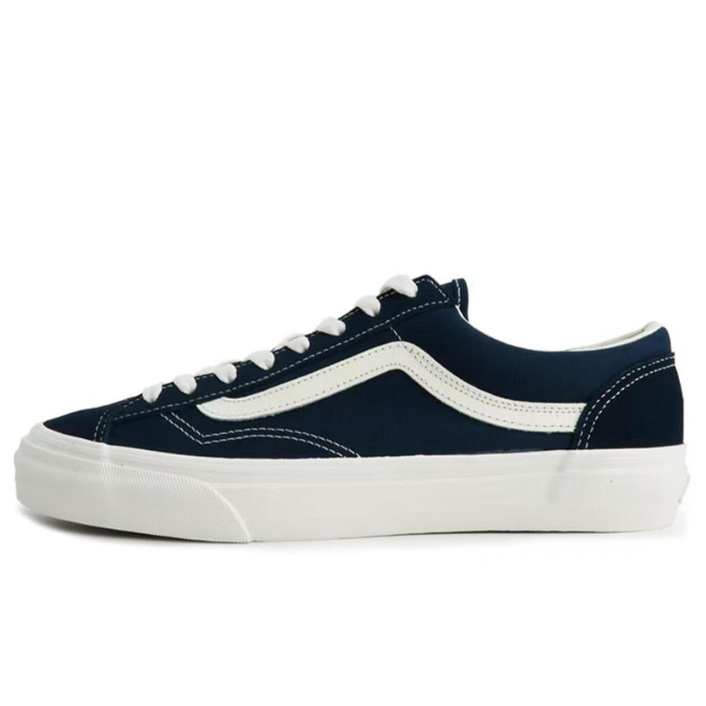 Vans Стиль 36 Легкие и дышащие Низкие кеды для скейтборда Унисекс Сине-белые VN0A3DZ3RFL(Команда188-)