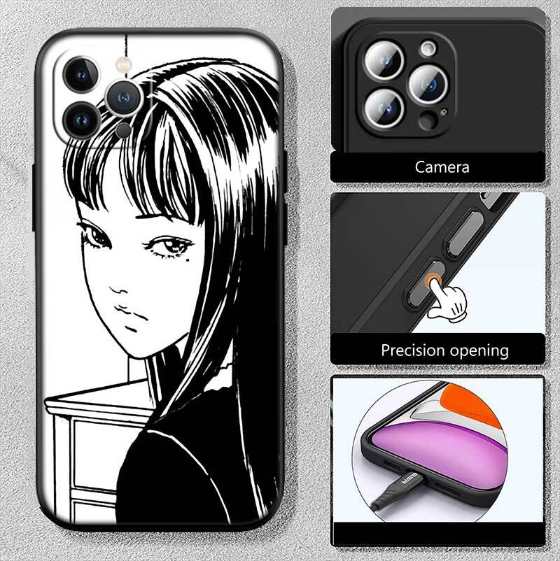 Junji Ito Tomie Phone Case for Xiaomi Poco C40 C51 C50 C55 C65 C71 C75 C85 F8 F7 F6 F5 F3 F2 X7 X6 X4 X3 X2 M7 M6 M5 M4 M3 M2 Pro