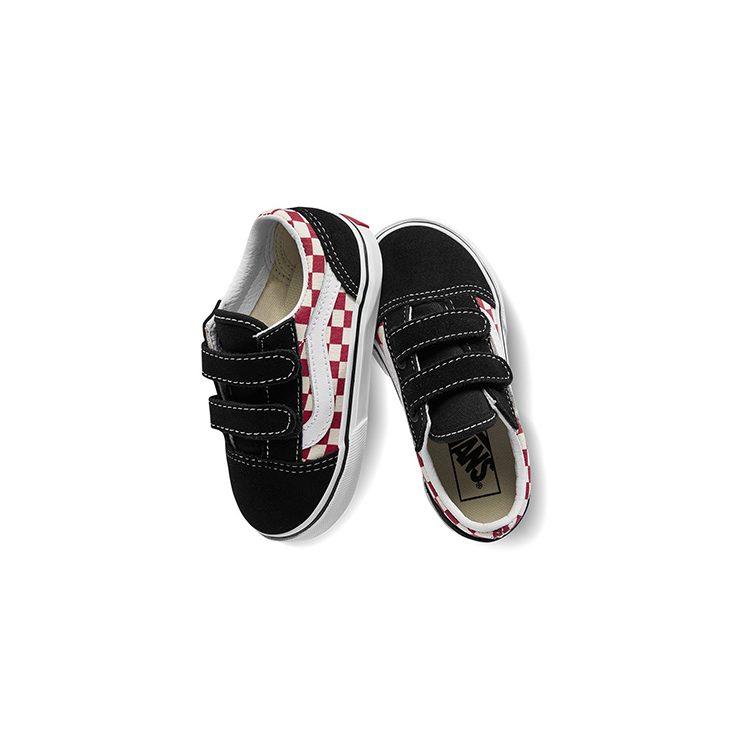 Vans Кеды Old Skool V Canvas Низкие Скейтбордические Черные Для Младенцев И Малышей VN0A344K35U