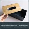 Creative Rectangular Tissue Box Hotels Guesthouses High-end Wooden Cover Paper Box Home Multifu Mobile Phone Storage Paper Boxs
