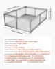 Baby Playpen, 2000 x 1785mm Extra Large Playpen for Babies Toddlers, Indoor/Outdoor Baby Fence Play Yard, No-Gap Safety Activity Center with 50 Ocean
