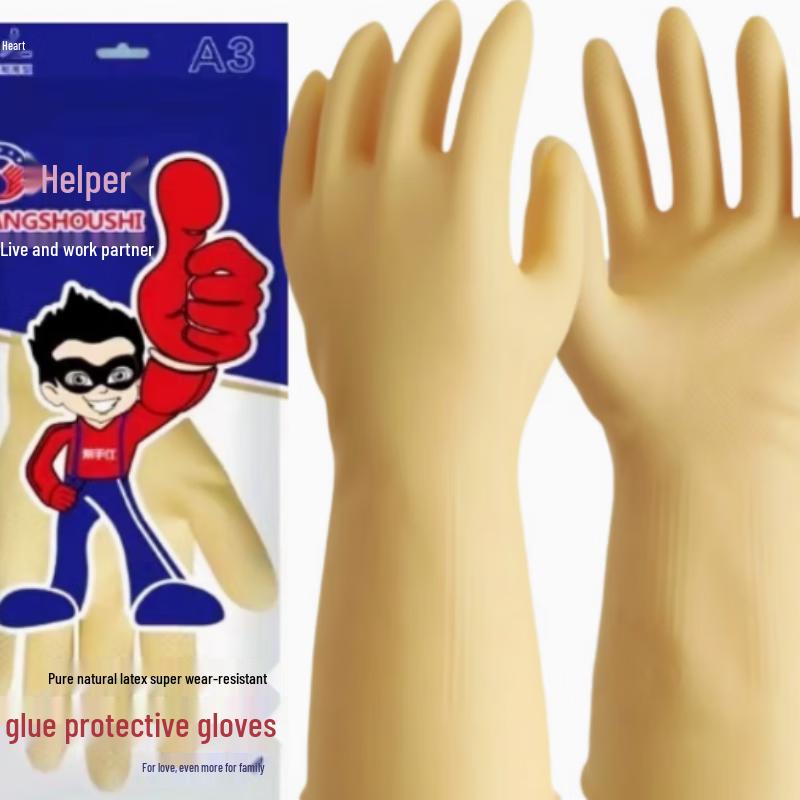 Tu Ying Heavy-Duty Rubber Latex Gloves - 10 Pairs