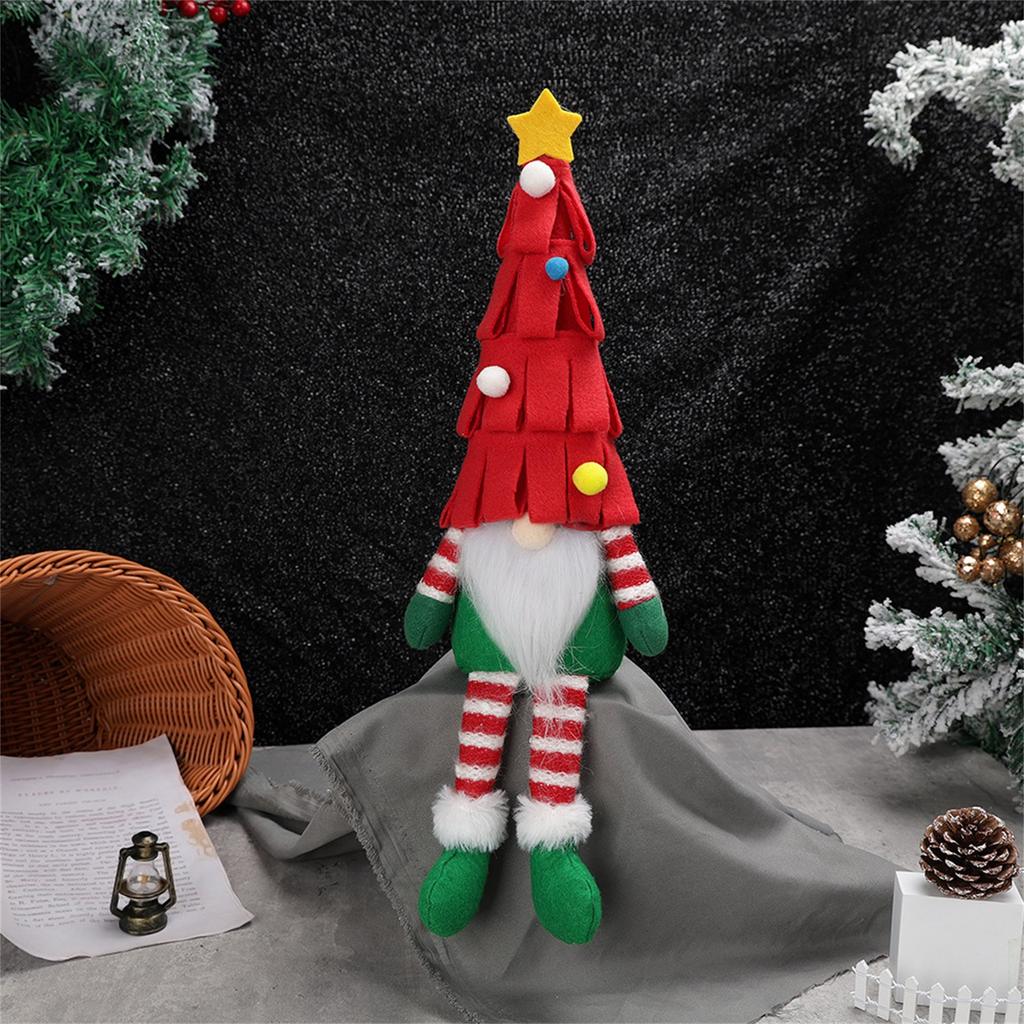 Christmas Decorations Christmas Tree Faceless Doll Long Leg Doll Ornament Christmas Home Hotel Decoration