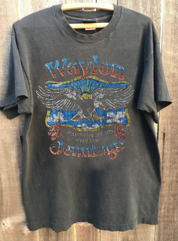 Waylon Jennings Dreaming My Dreams With You Charcoal Unisex Shirt WA0251