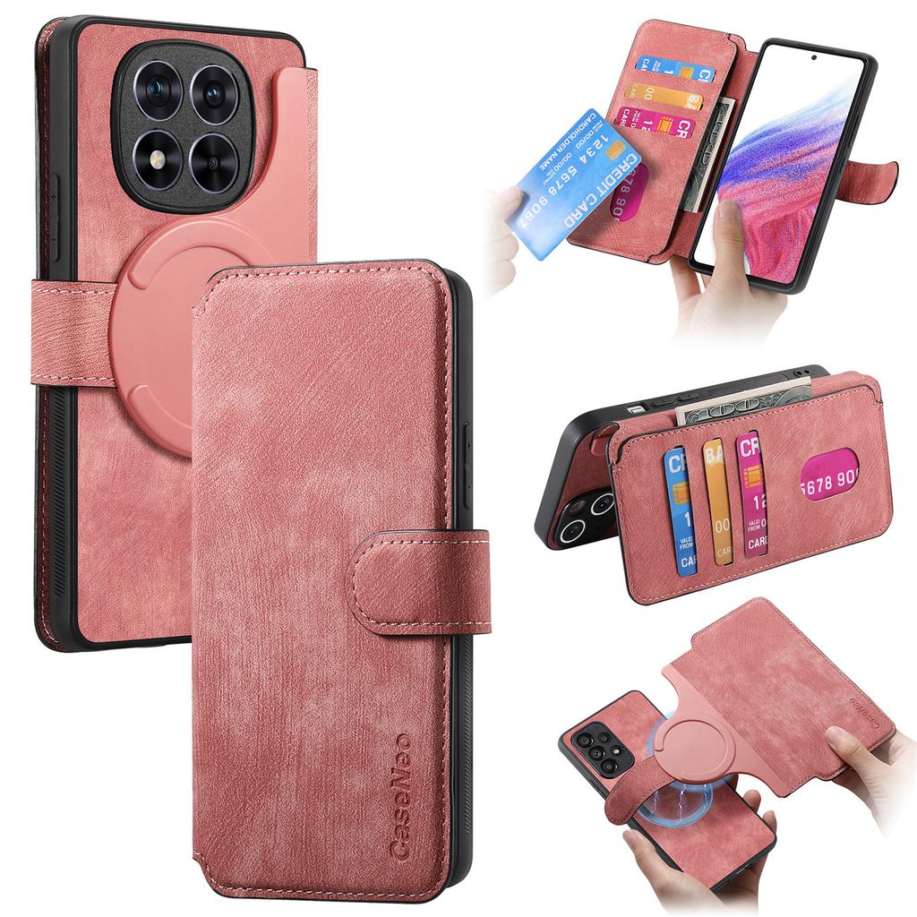 For Xiaomi Redmi Note 14 Pro 5G Magnetic Case CASENEO Detachable Leather Phone Wallet Cover