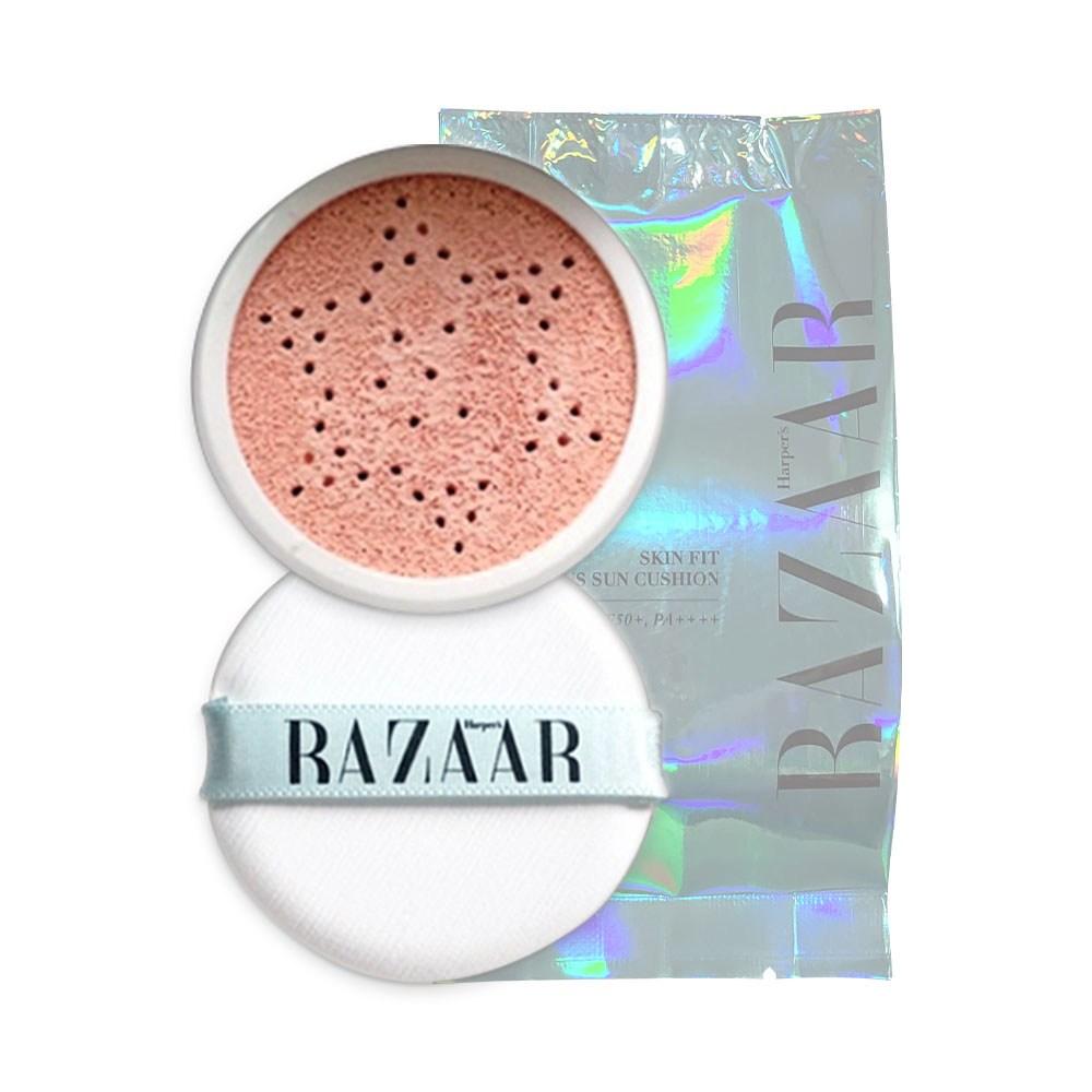 Harper's Bazaar Skin Fit Luminous Sun Cushion Refill x 1. Tone-up sun cushion cooling sun cushion UV protection refill 1 pc, 1 pc