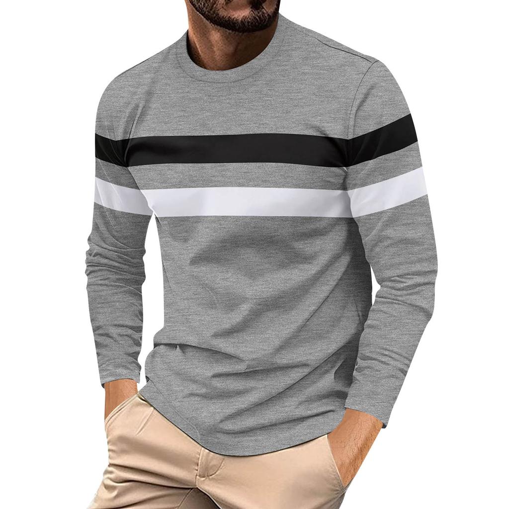 Men's T Shirt O-Neck Clothing Apparel Outdoor Long Sleeve Print Fashion Designer Vintage