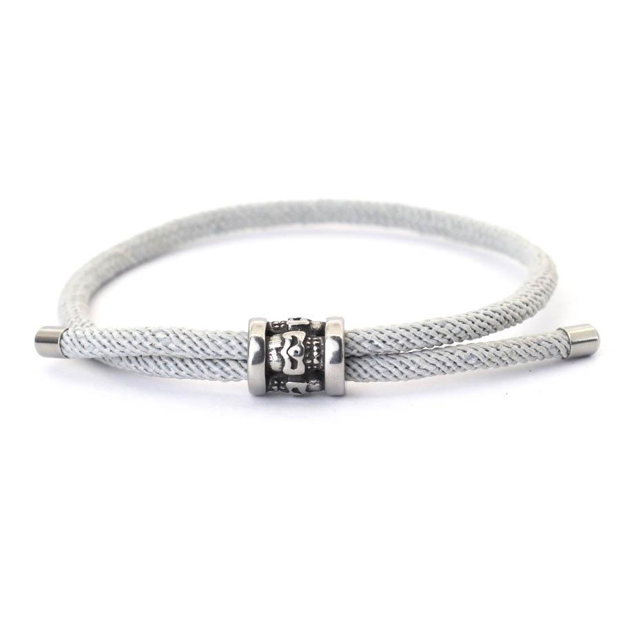 Простая мода из нержавеющей стали, регулируемая ручная веревка, ювелирные изделия серебряного цвета для мужчин и женщин, ювелирные изделия для рук, подарок, вечерние украшения
