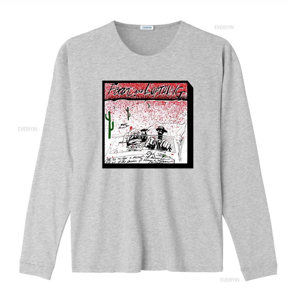 Retro 80s 90s Fear and Loathing Ralph Steadman Vintage Art T Shirt vintage Washed streetwear Top For Everyday Wear Comfortable
