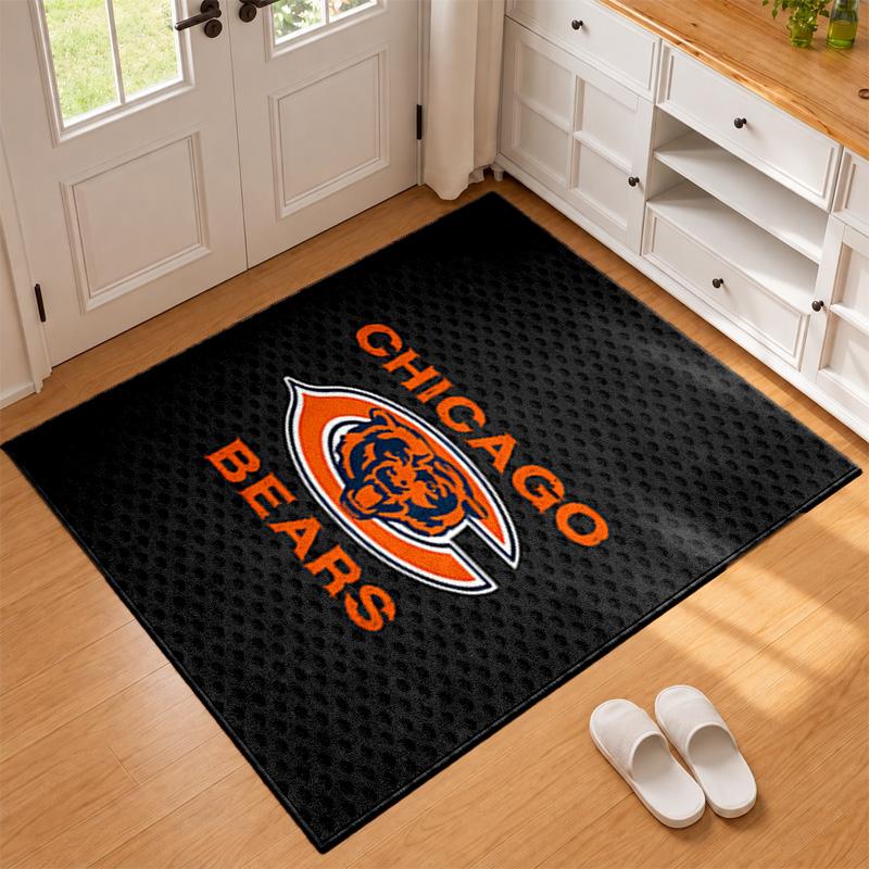 Chicago Bears Carpet Door Mat for Living Room or Bedroom Protective Mat Under Chair Office Decoration Christmas Gift Birthday Present