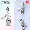 925 Silver Purple Box Gift Jewelry Pirate Heart Romantic Sun Pendant Beads Fit Bracelet Jewelry Diy Girl Gift Accessory