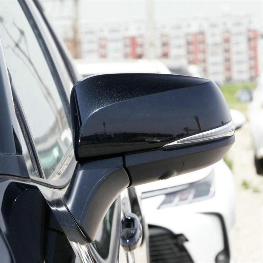1x Накладка корпуса бокового зеркала заднего вида с левой стороны для Toyota RAV4 2019-2023 Глянцевый черный