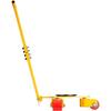 Machinery Skate Dolly, 6614 LBS/3T Industrial Machinery Mover with Handle, Carbon Steel Machinery Moving Skate with 3 360° Swivel PU Wheels, 360°