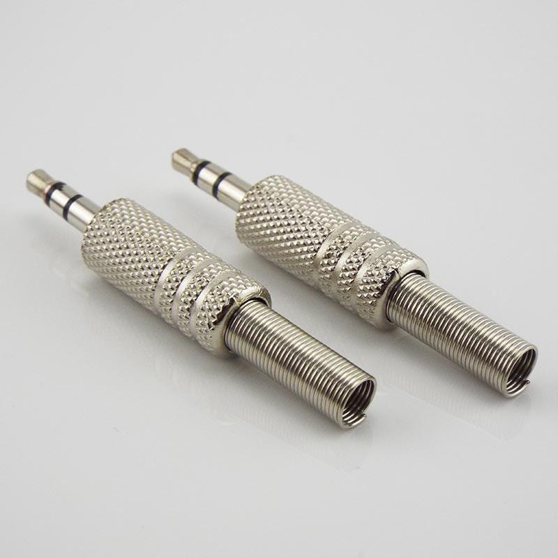 Металлический 3,5 мм, 2 кольца, 3 полюса, стереоразъем, разъем 3,5 мм, гнездовой аудиоразъем, кабель, адаптер для пайки, клемма с пружиной