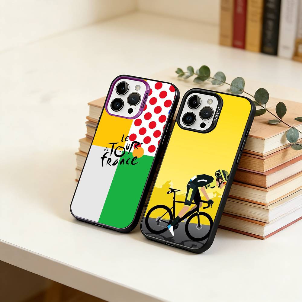 Чехол для телефона T-Tour de France для iPhone 17,16,15,14,13,12,11 Plus,Pro Max,XS, Цветной Серебристый Чехол для телефона Funda Cover