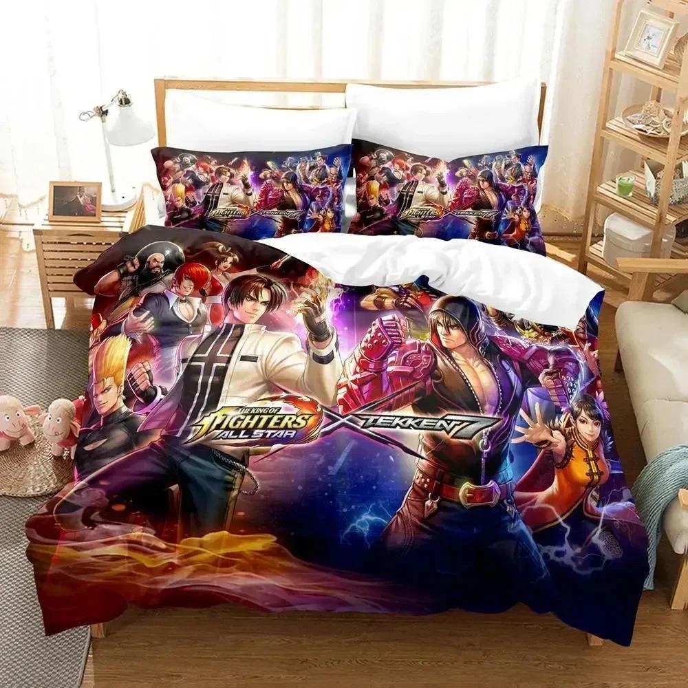 Comforter Anime King Of Fighters Bedding Set For Bedroom Soft Modern S Comefortable Kids And