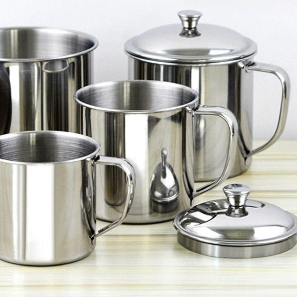 С крышкой кружка для кофе антиожоговая пивная кружка прочная нержавеющая сталь кружка для воды кемпинг