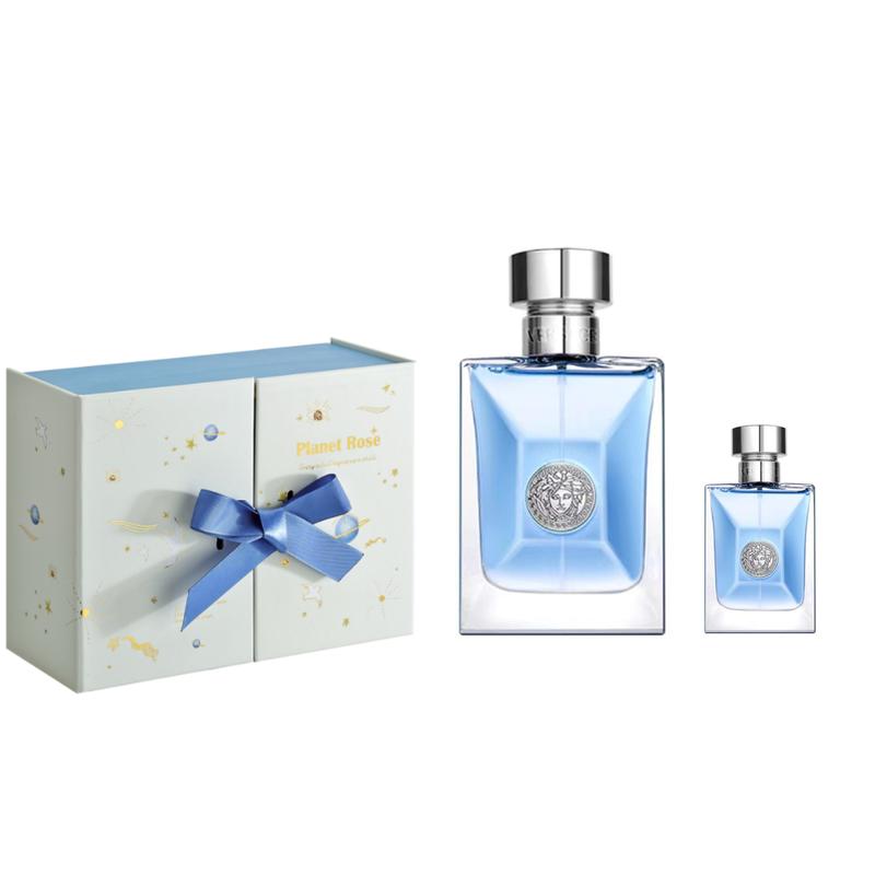Versace Classic Yun ++-men's light fragrance of the same name 50ml + men's light fragrance of the same name 5ml + blue and white galaxy double