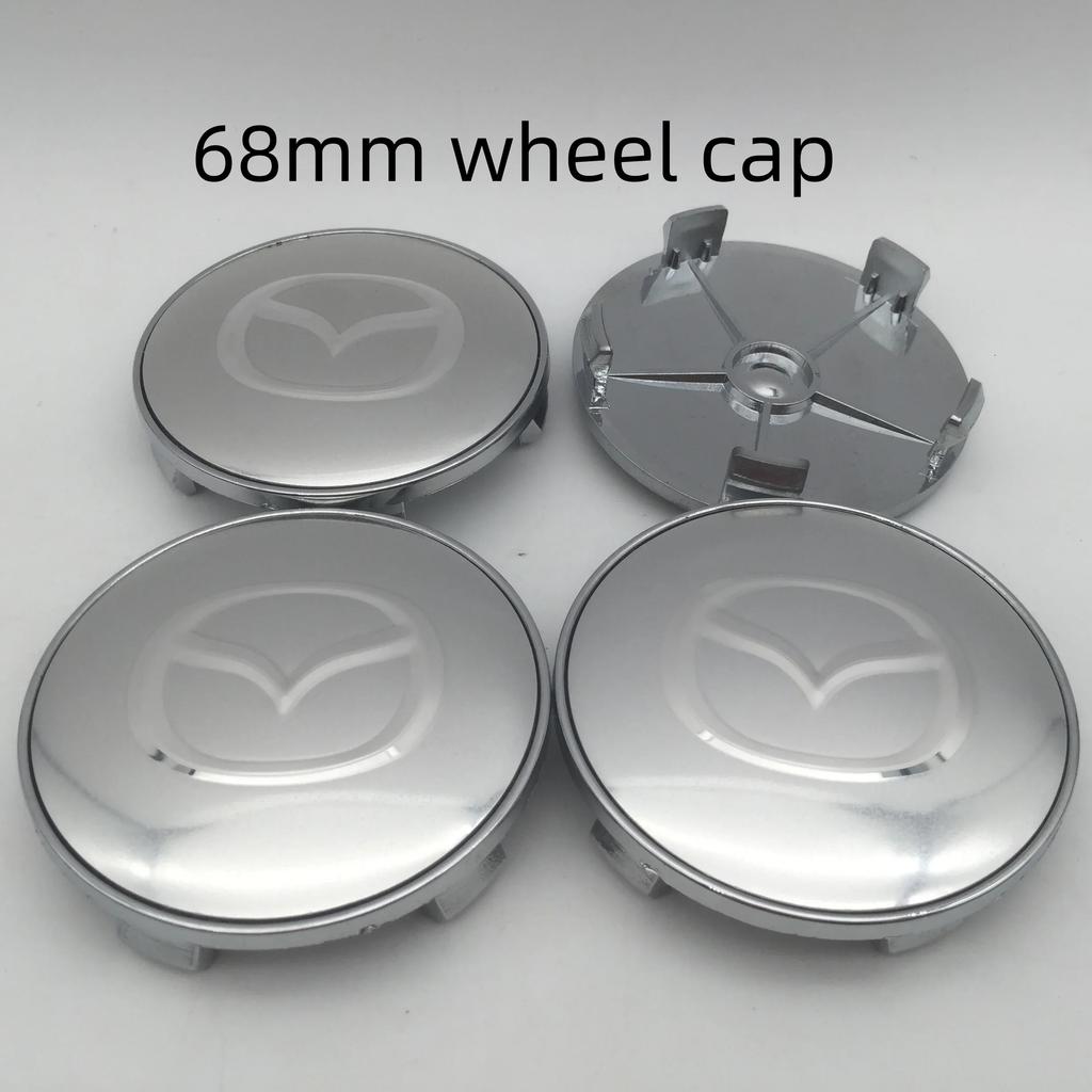 2025 Горячие 4 шт. 3D для Mazda 56 мм 60 мм 68 мм Автомобильная эмблема Колпачок ступицы колеса Значок наклейки Стайлинг Авто Аксессуары