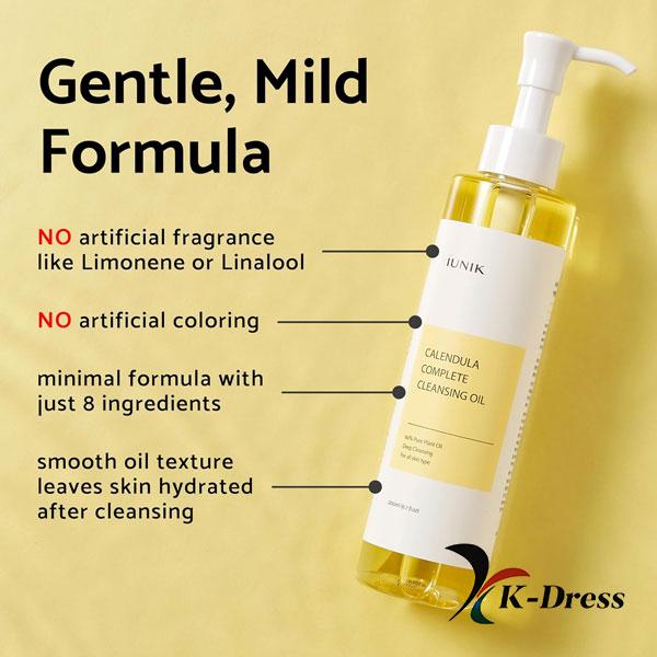 IUNIK Полное очищающее масло с календулой 200 мл