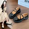 College Style Casual Tide with Platform Loafer Small Leather Shoes Women's New Spring Retro Style Mary Jane Shoes