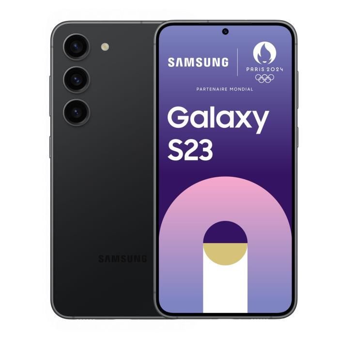 Samsung Смартфон Galaxy S23 5 8 ГБ ОЗУ + 128 ГБ/256 ГБ eSIM+SIM Разблокирован Noir