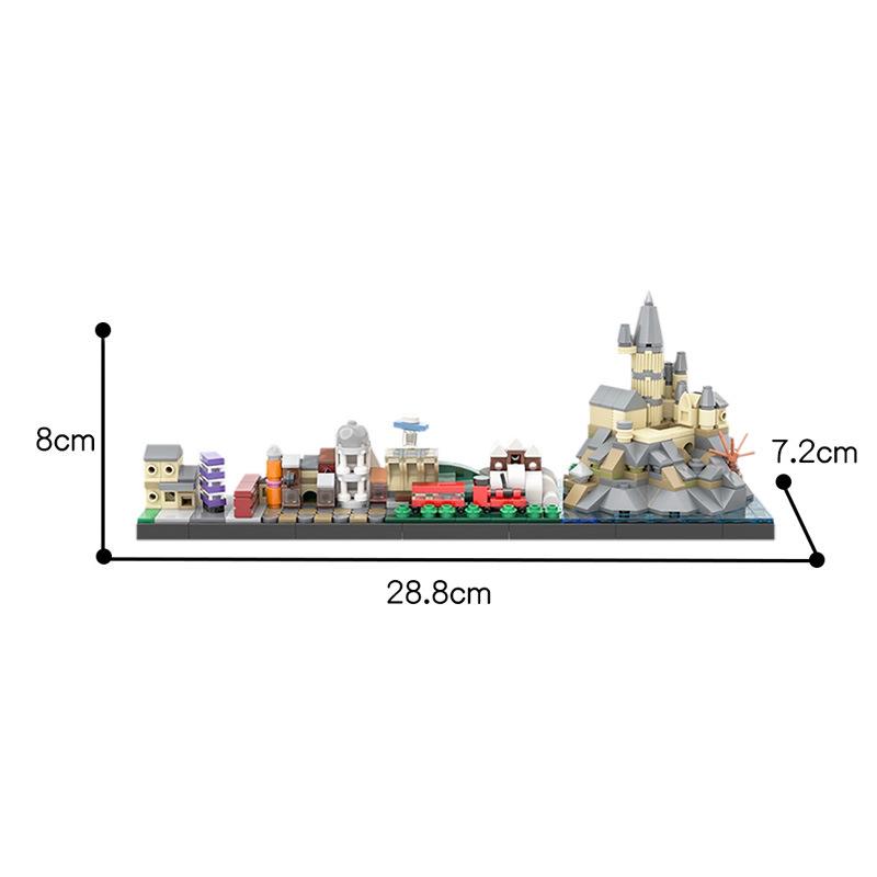 Известные Фильмы Архитектура Городского Пейзажа Строительный Блок Набор Здания Городского Пейзажа Назад в Будущее Сказочный Волшебный Замок Дом Игрушки