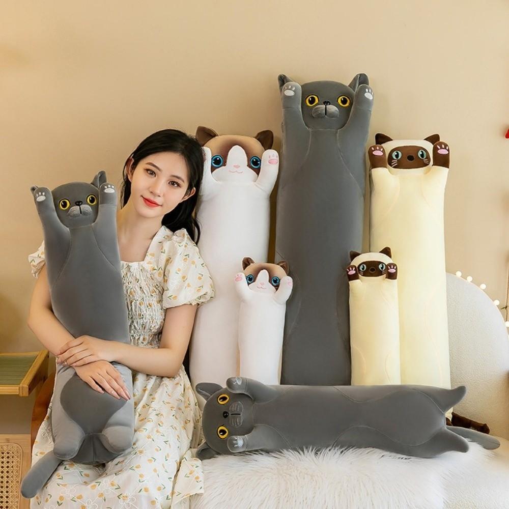 50/70cm Sleeping Throw Pillow Squishy Cat Leg Pillow Cute Plush Throw Pillow Birthday Gifts
