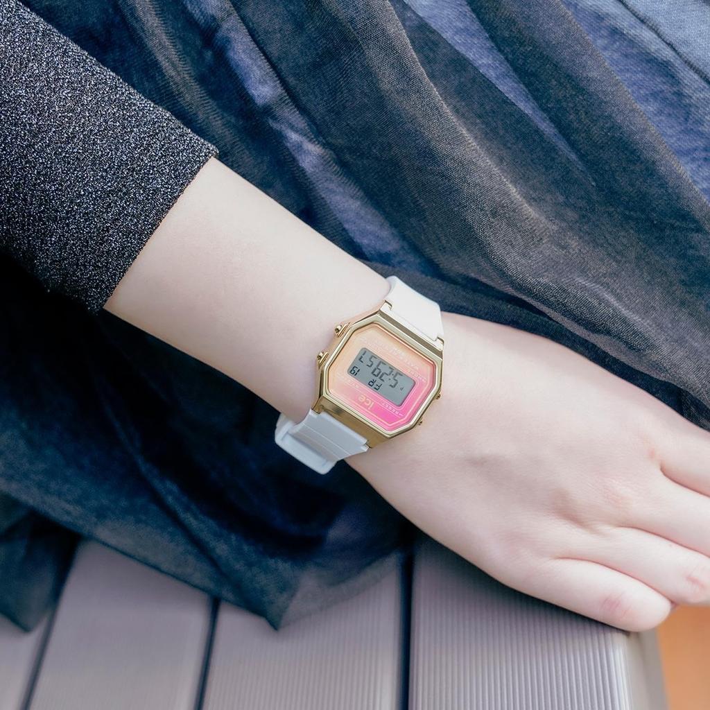 ICE WATCH Официально импортированные часы ICE digit sunset 32 мм силиконовый резиновый ремешок 022716 женские белые dreamscape