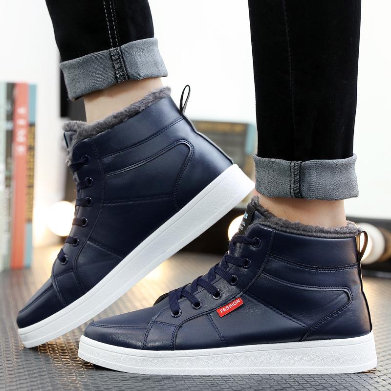 Мода Зимние ботинки Мужские ботинки Рабочие ботинки для улицы Мужские теплые ботинки Wither Нескользящие кроссовки Теплые ботинки 2024 Модная обувь