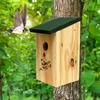 Hanging Birds Nesting Box Wooden Finch Nest Creative Bird House  Outdoor