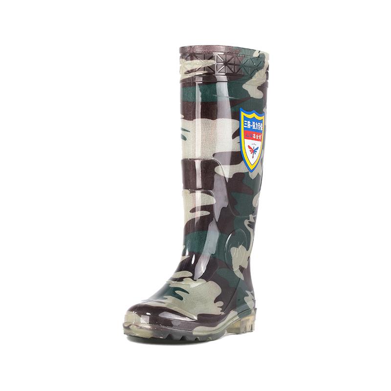 China Supplier Construction Sites Safety PVC Custom Wear-resistant Rain Boots
